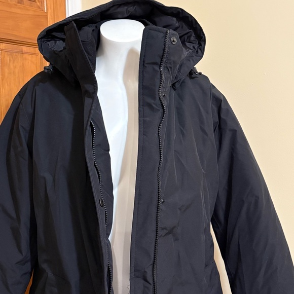 Land’s End Puffer Black Hooded Winter Coat Sz.L (14-16) - Picture 2 of 7